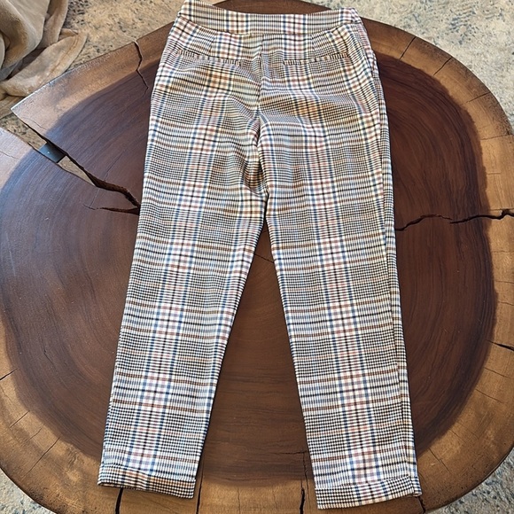 Anthropologie Malcolm Plaid Tapered Trousers/ Size 0 - Picture 5 of 5